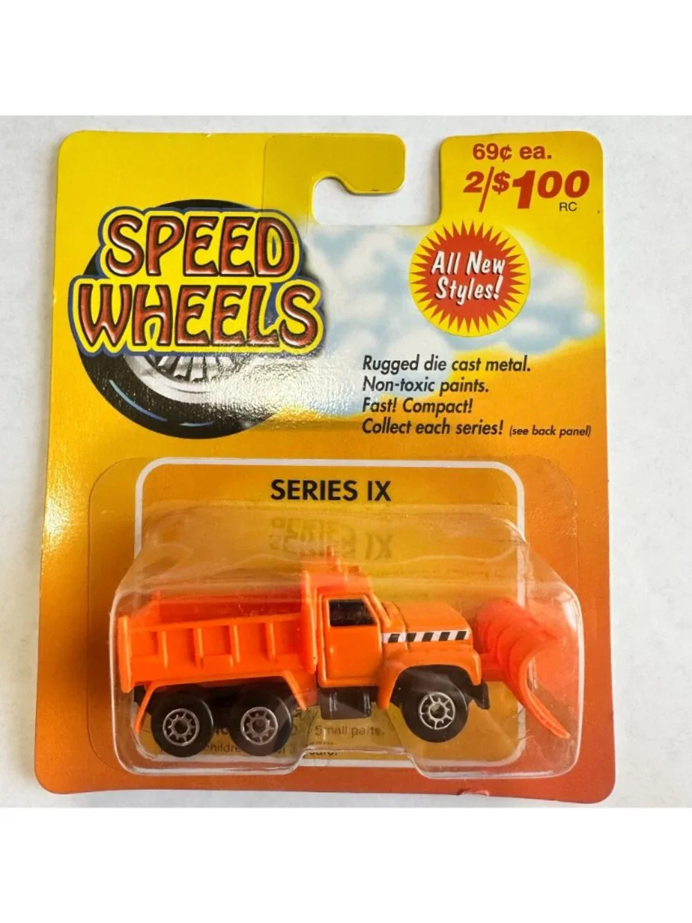 Maisto Speed Wheels 1:64 Construction Box Truck & Garbage Truck Lot of 6 on Card